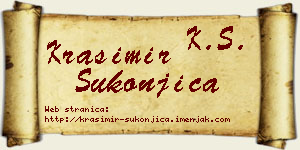 Krasimir Sukonjica vizit kartica